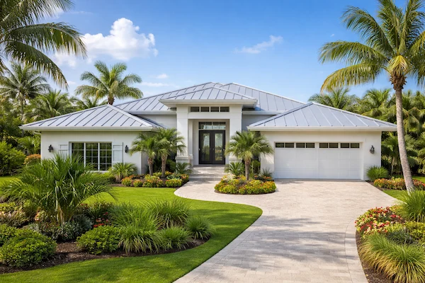Florida home with a metal roof